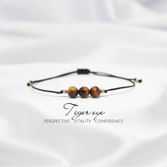 Tigers Eye Bracelet Unisex cord Adjustable - Picture 1 of 3